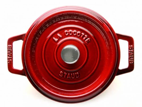 Staub Cocotte Rund Aus Gusseisen In Grenadine 4