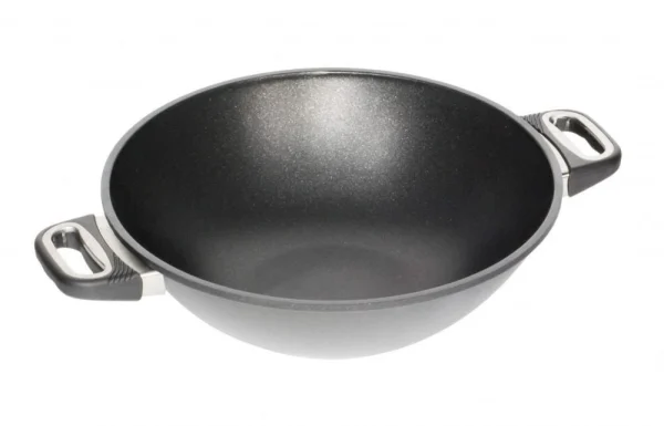 AMT Gastroguss AMT Wok Aus Aluguss, 32 Cm Mit 2 Seitengriffen 1