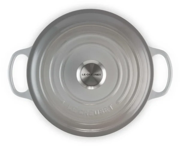 Le Creuset Bräter Signature Rund In Perlgrau 7