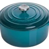 Le Creuset Bräter Signature Rund In Deep Teal 7