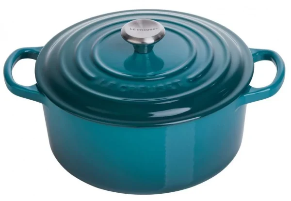 Le Creuset Bräter Signature Rund In Deep Teal 1