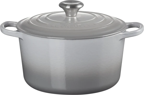 Le Creuset Hoher Bräter Signature Rund In Perlgrau 1