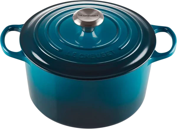 Le Creuset Hoher Bräter Signature Rund In Deep Teal 1