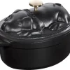 Staub Cocotte Schwein In Schwarz 10