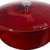 Staub Bräter La Marmite Mit Hahn-Dekor In Grenadine 7