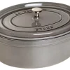 Staub Cocotte Oval Aus Gusseisen In Graphitgrau 20