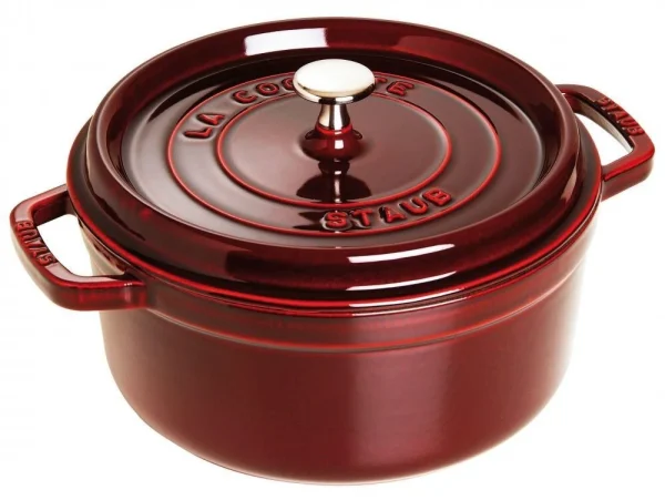 Staub Cocotte Rund Aus Gusseisen In Grenadine 1