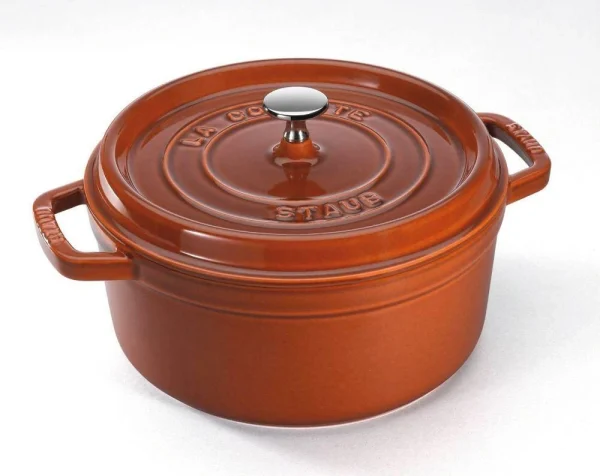 Staub Cocotte Rund Aus Gusseisen In Zimt 1