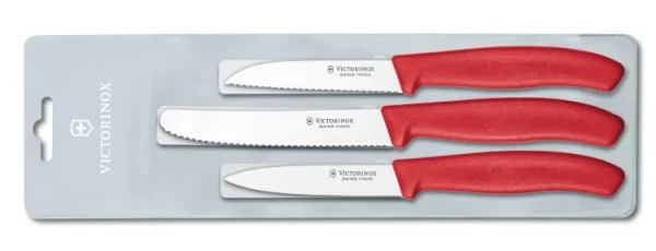 Victorinox SwissClassic Gemüsemesser-Set, Rot, 3-teilig 1