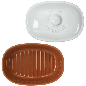 Römertopf Brot-Frische-Topf Oval Weiß, Medium 10