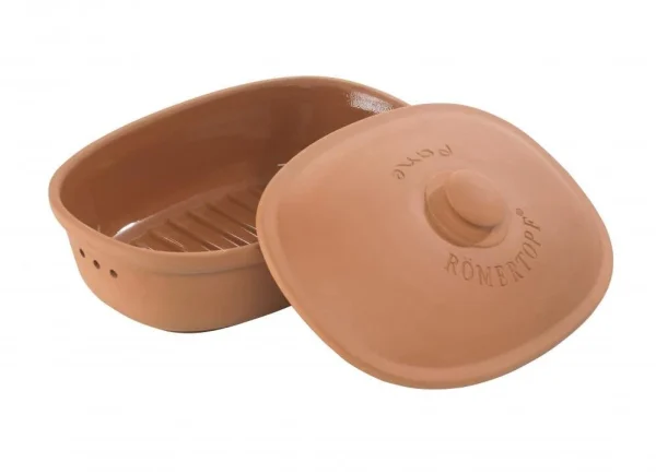 Römertopf Brot-Frische-Topf Oval Terracotta, Medium 3