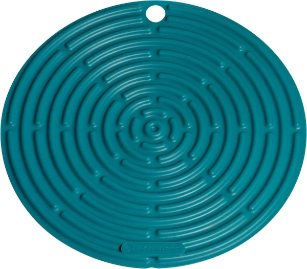 Le Creuset Topflappen Rund In Deep Teal 1