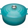 Le Creuset Bräter Signature Rund In Karibik 16