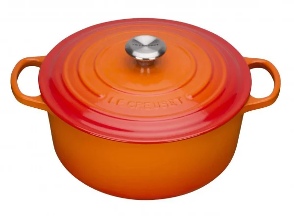 Le Creuset Bräter Signature Rund In Ofenrot 1