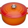 Le Creuset Bräter Signature Rund In Ofenrot 5