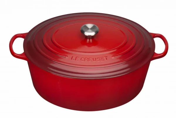 Le Creuset Bräter Signature Oval, 40 Cm (Gänsebräter) In Kirschrot 1