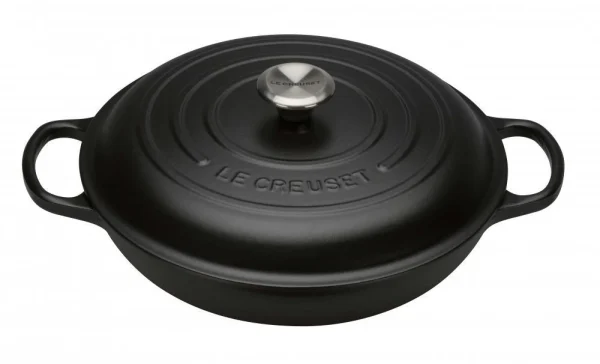 Le Creuset Gourmet-Profitopf Signature In Schwarz (schwarze Innen-Emaille) 1