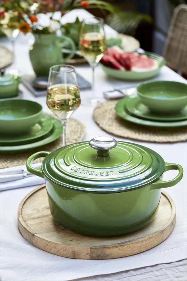 Le Creuset Bräter SIGNATURE Rund In Bamboo Green 3