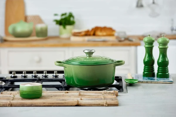 Le Creuset Bräter SIGNATURE Rund In Bamboo Green 4