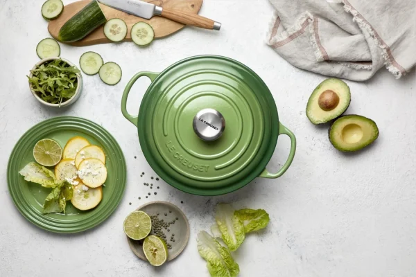 Le Creuset Bräter SIGNATURE Rund In Bamboo Green 7