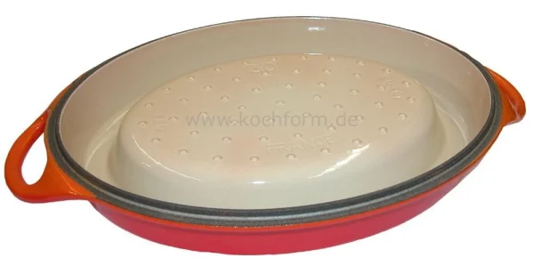 Le Creuset Saftbräter Doufeu Oval Aus Gusseisen In Ofenrot 3